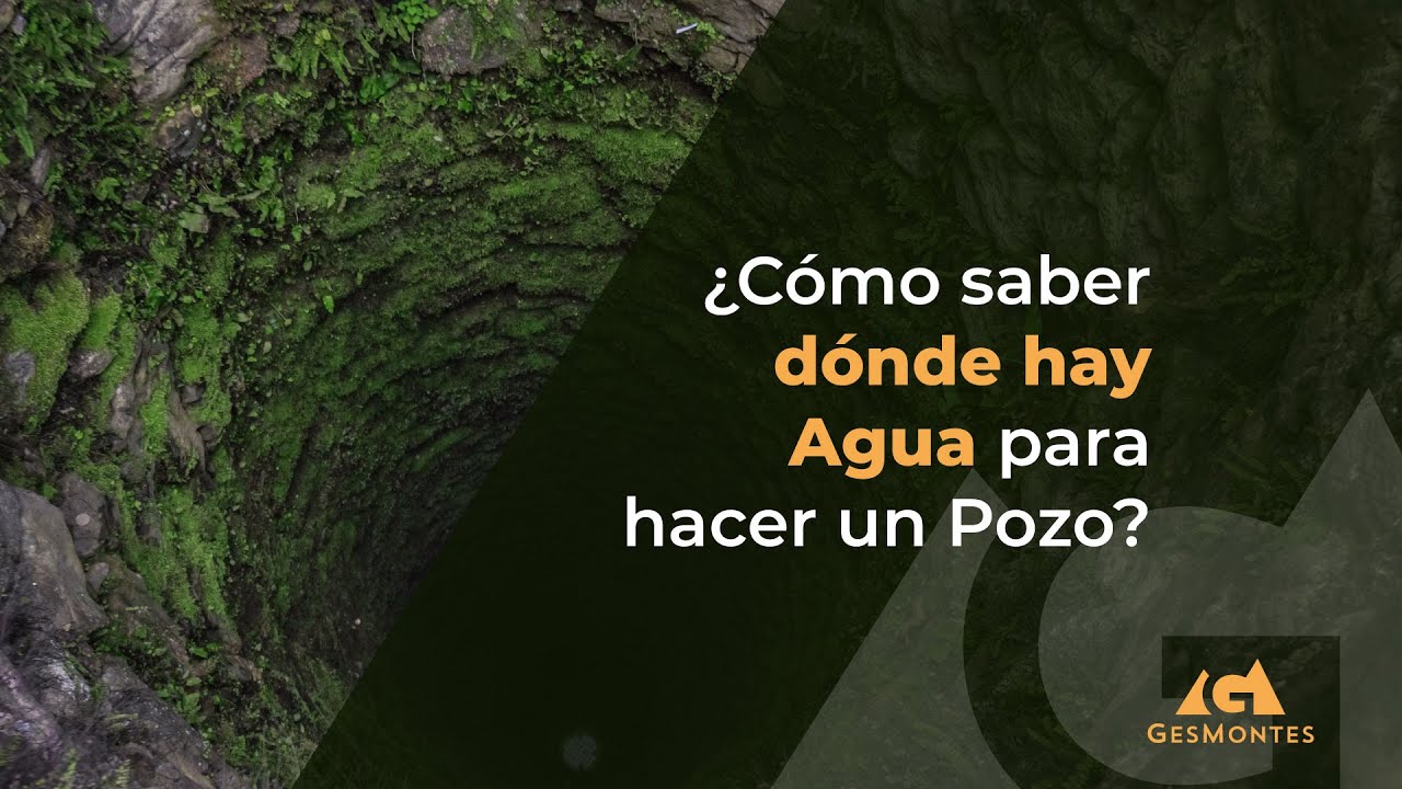 como saber si hay agua subterranea