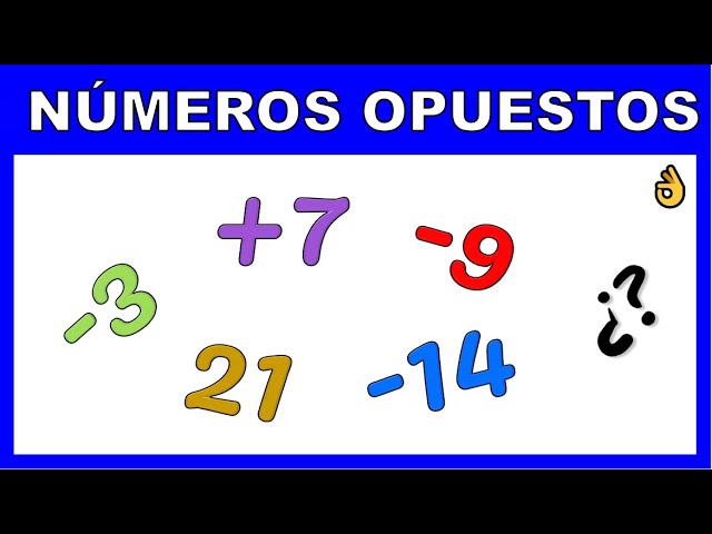 cuál es el opuesto de menos 3