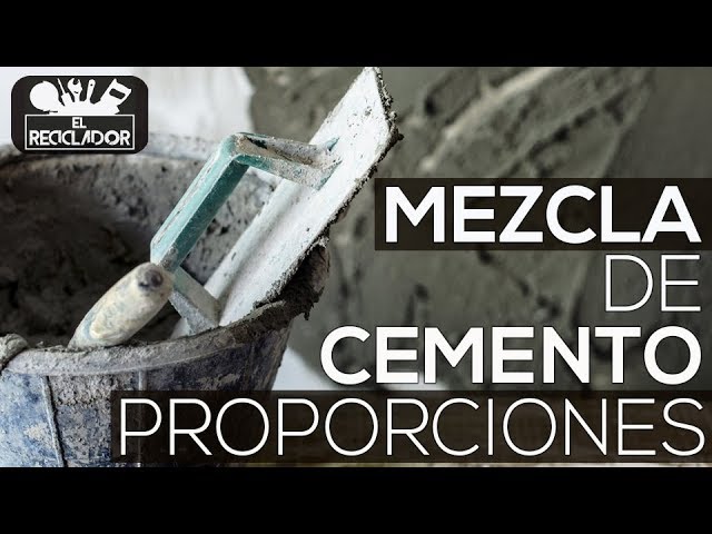 cuál es la proporcion de cemento y arena