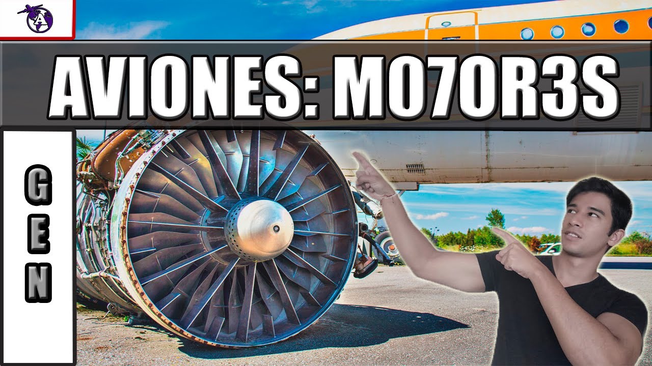 partes de un motor de avion comercial