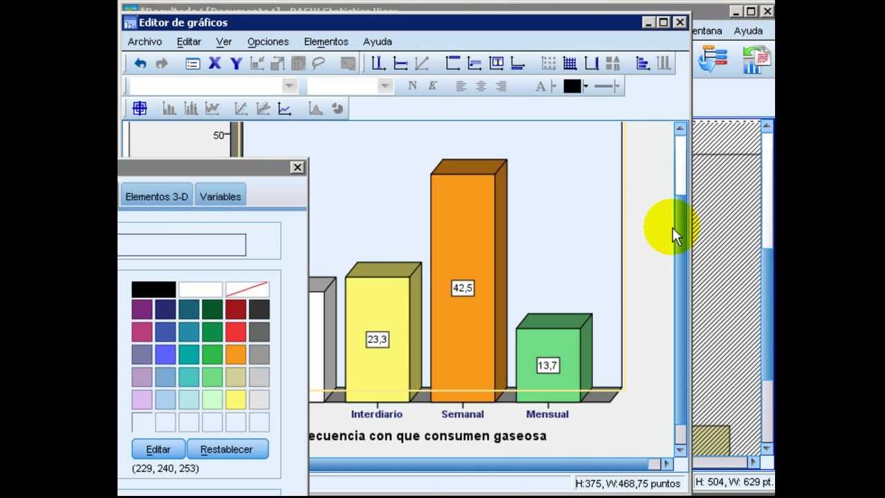 2.2 elaboración e interpretación de gráficas para variables