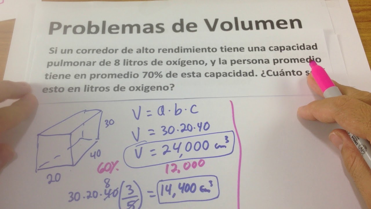 5 problemas de volumen con respuesta