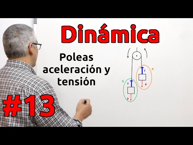 aceleracion de un sistema de poleas
