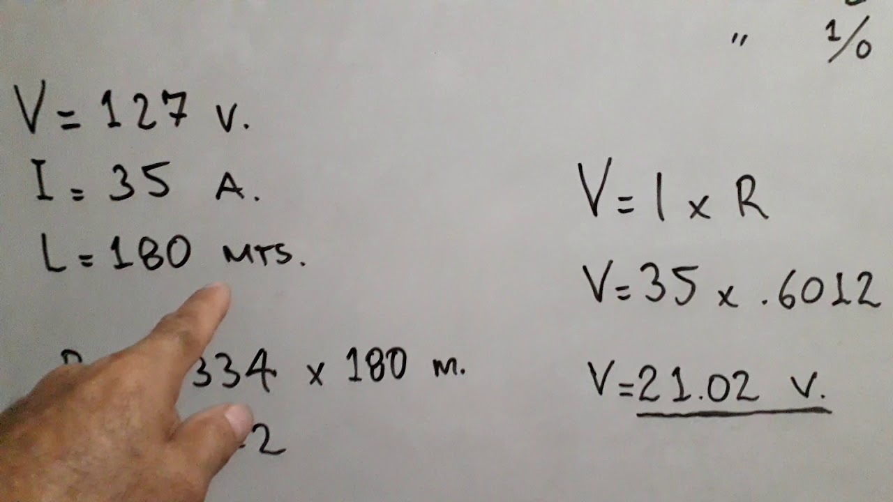 calculo de cable por caida de tension