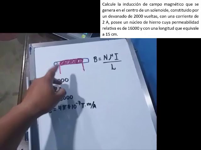campo magnetico en el centro de un solenoide