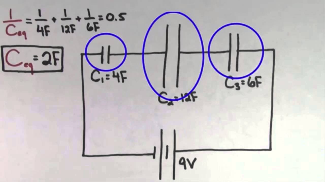 capacitancia en serie y paralelo formulas