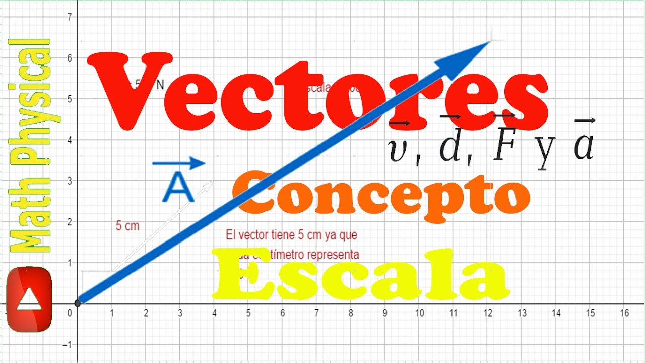 como establecer la escala de un vector en fisica