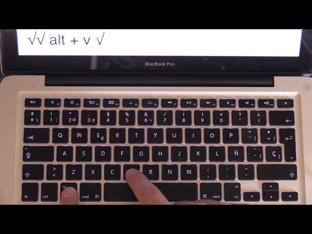 como poner raiz cuadrada con el teclado