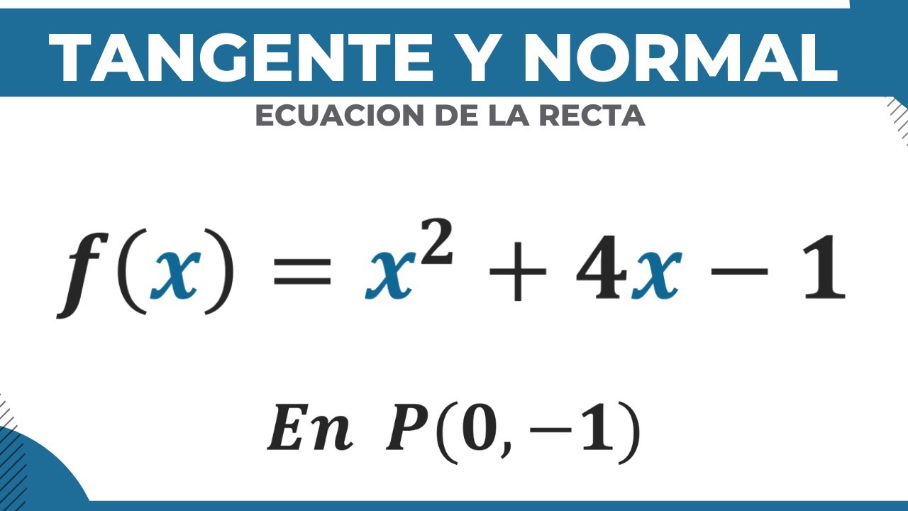 como sacar la ecuacion de una curva