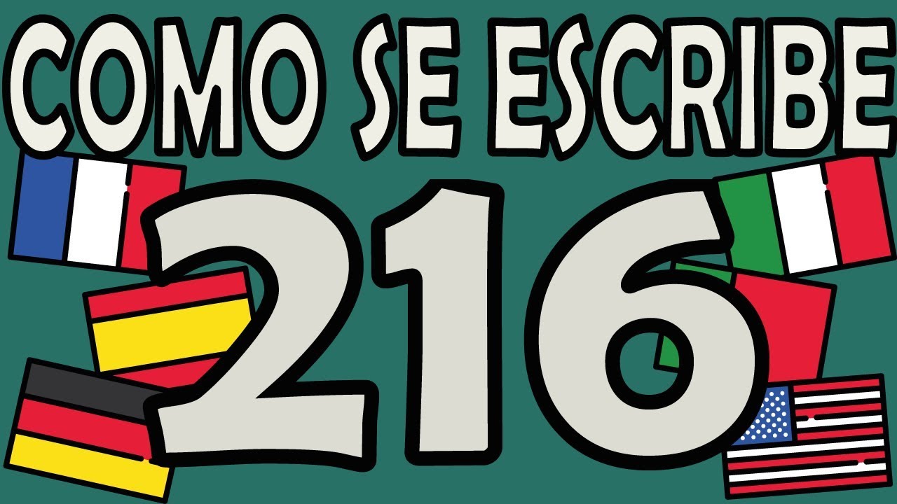 como se escribe 216 en letras