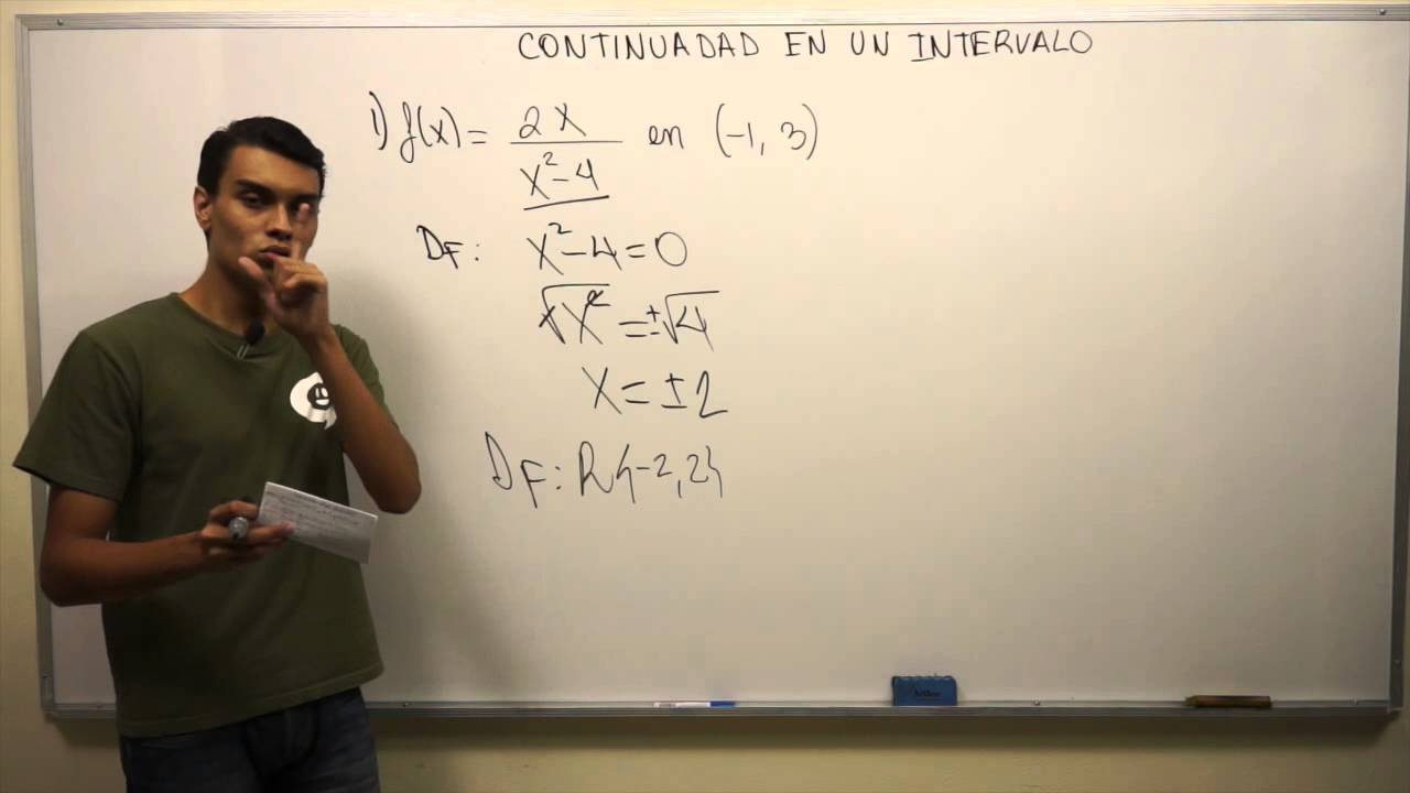 continuidad de una funcion en un intervalo abierto