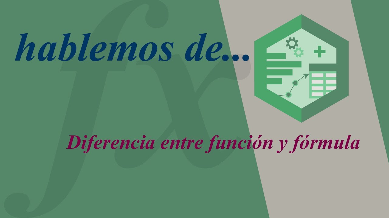 cual es la diferencia entre una formula y una funcion