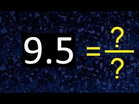 cuál es la mitad de 9.5