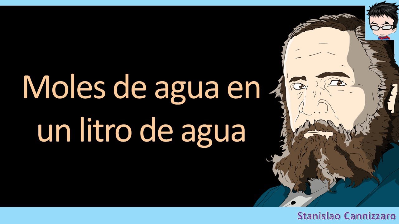 cuantos moles hay en un litro de agua