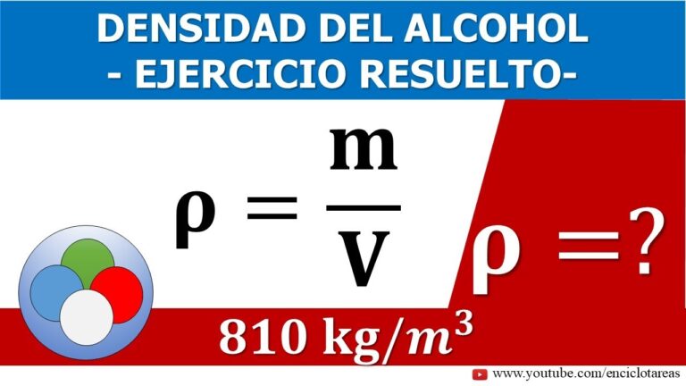 Densidad Del Etanol En G Ml