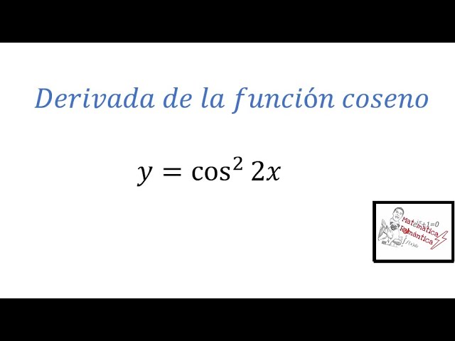 derivada de coseno cuadrado de 2x
