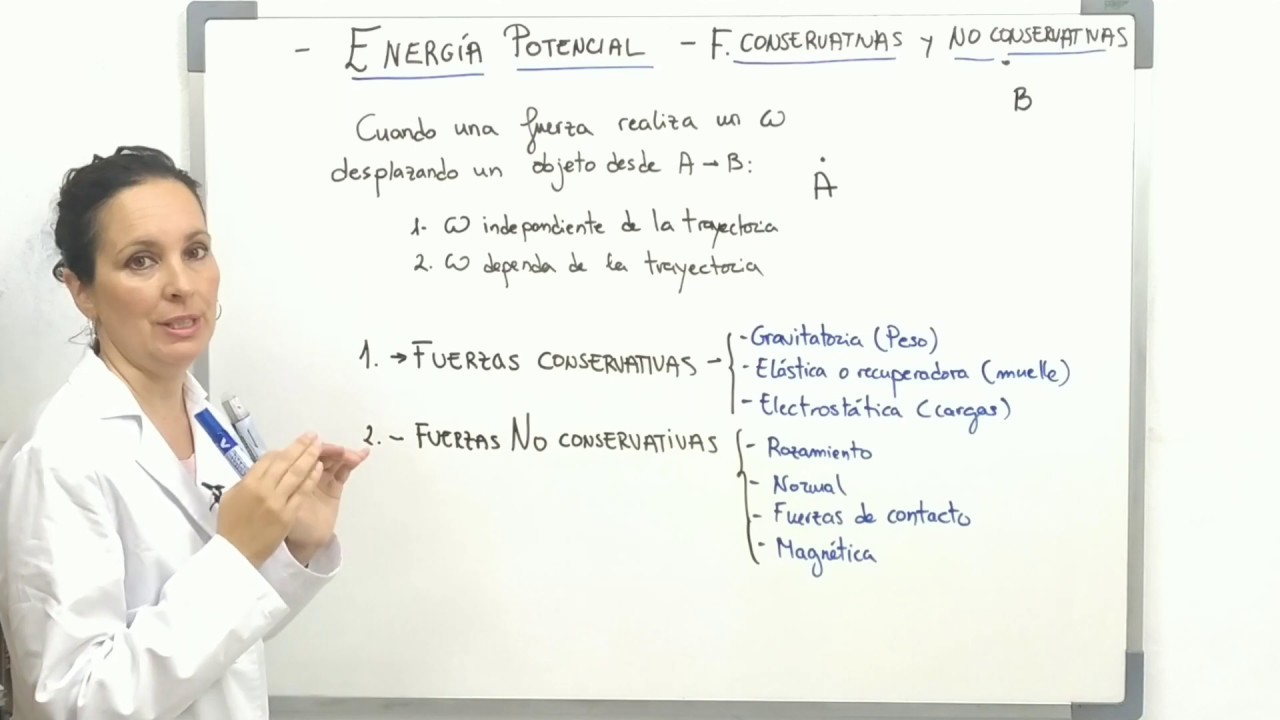 diferencia entre fuerza conservativa y no conservativa