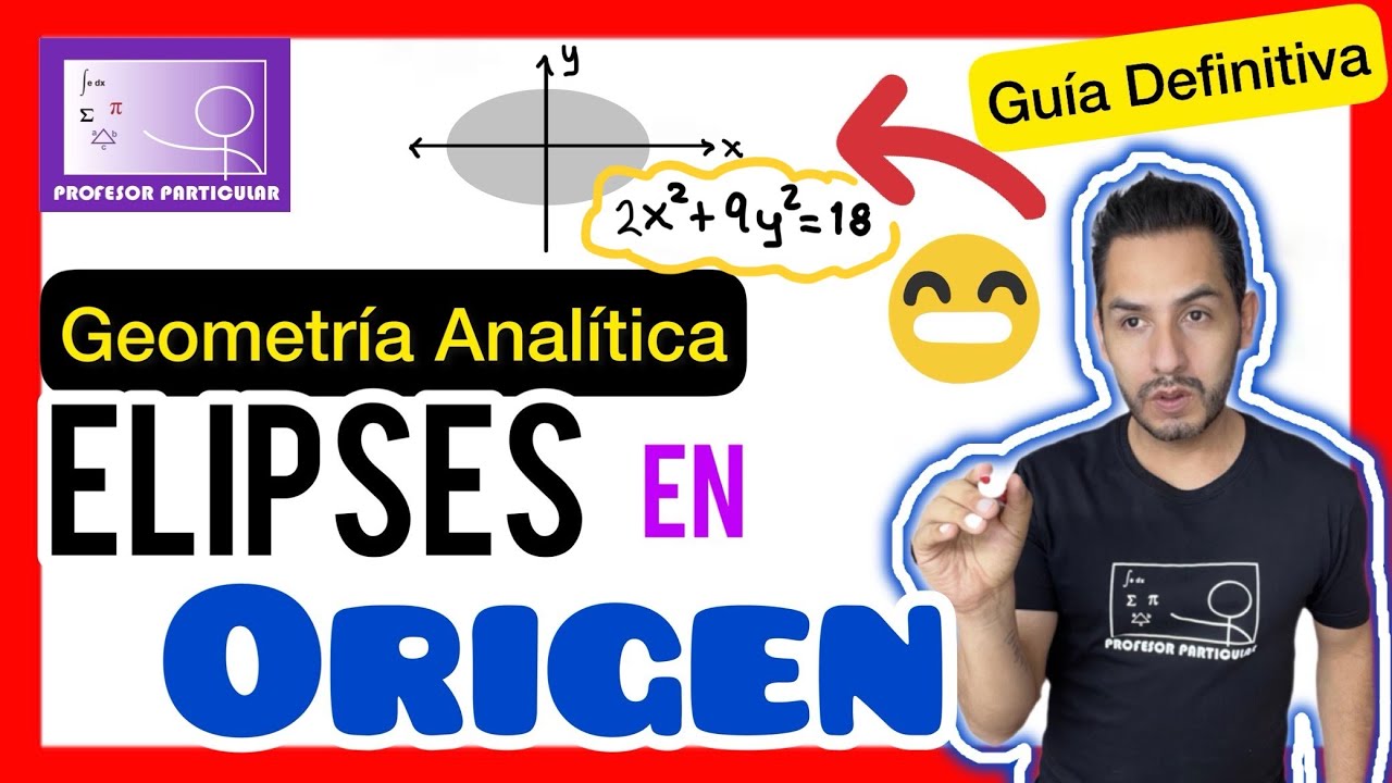elementos de la elipse con centro en el origen