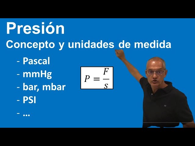 en que unidades se mide la presion