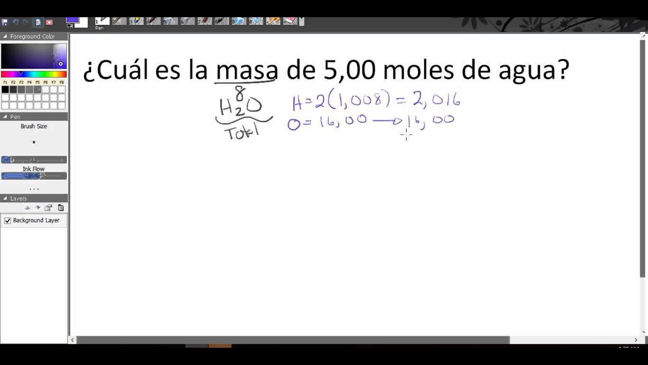 es posible bañarse con 6 moles de agua