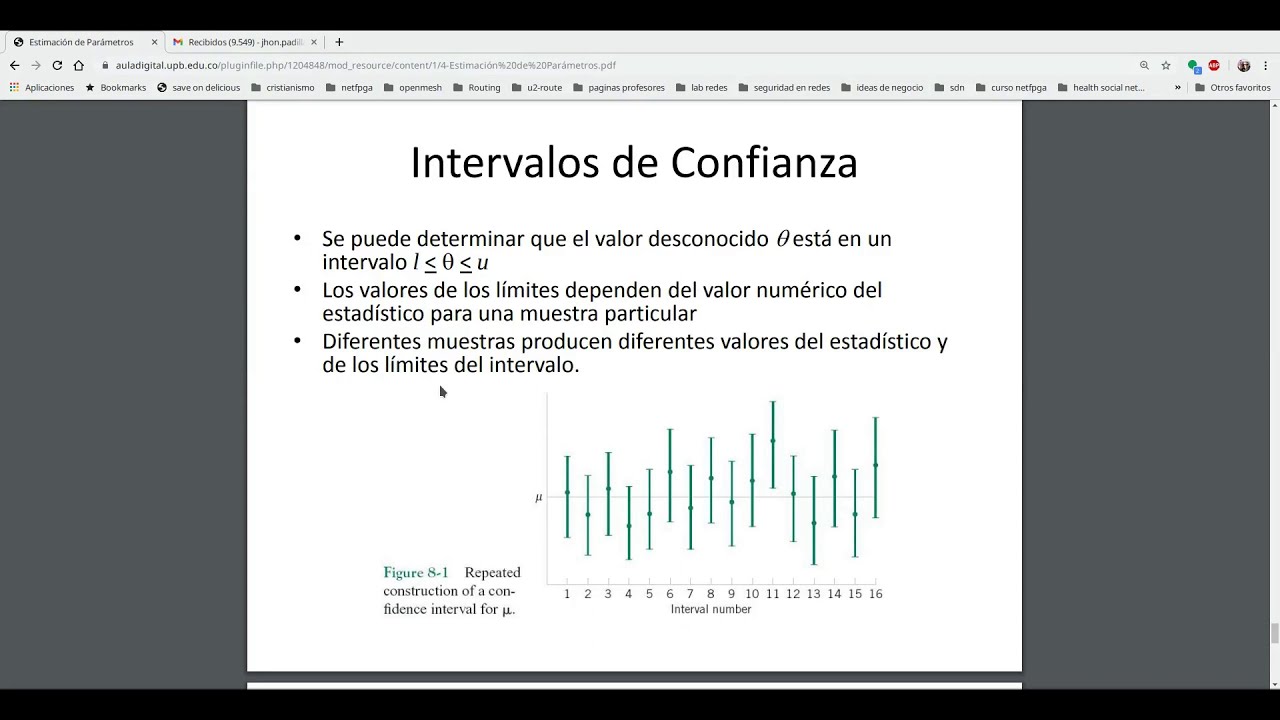 estimacion de parametros e intervalos de confianza