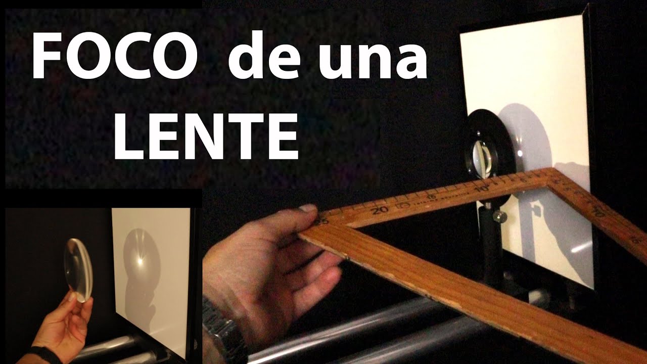 foco y distancia focal de una lente