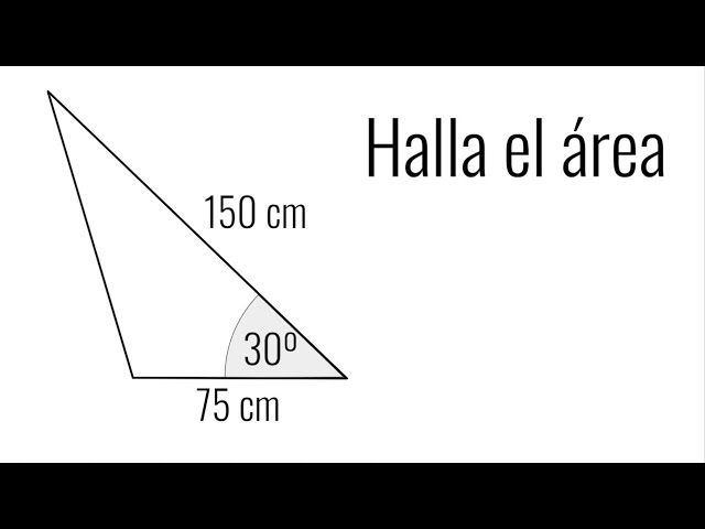 formula trigonometrica para hallar el area de un triangulo