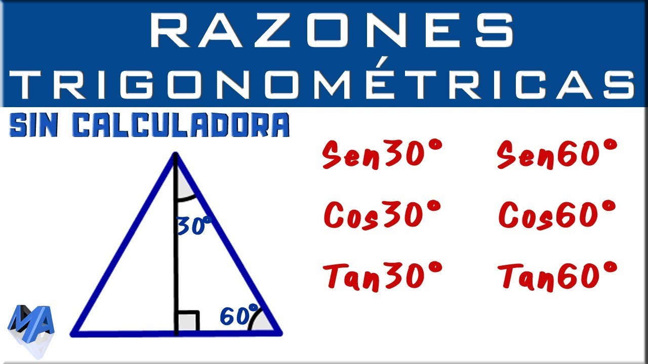 funciones de los angulos 30 45 60