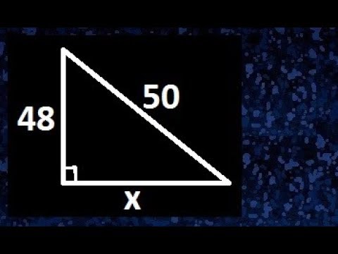 hallar el valor de x en un triangulo rectangulo