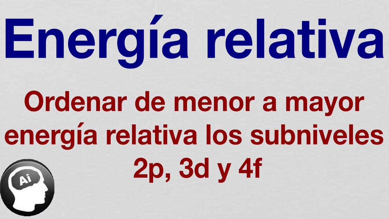 la energia relativa se calcula sumando