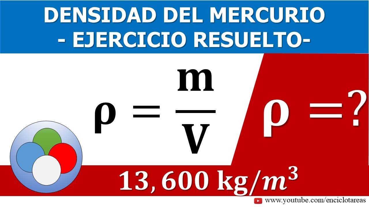obtener la masa de 10 litros de mercurio