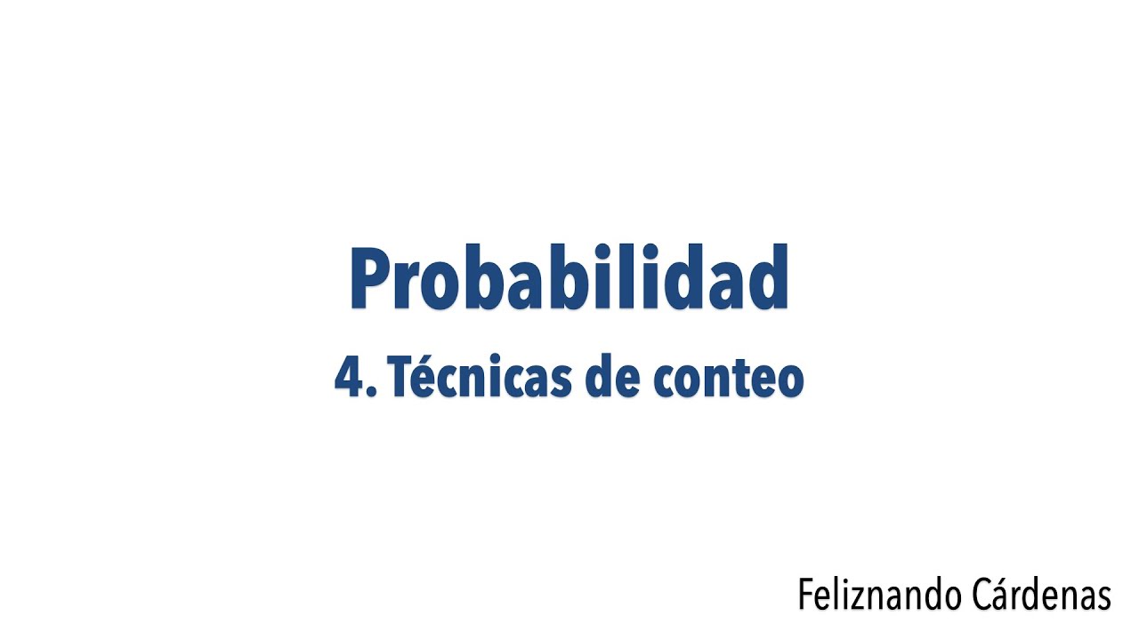para que sirven las tecnicas de conteo