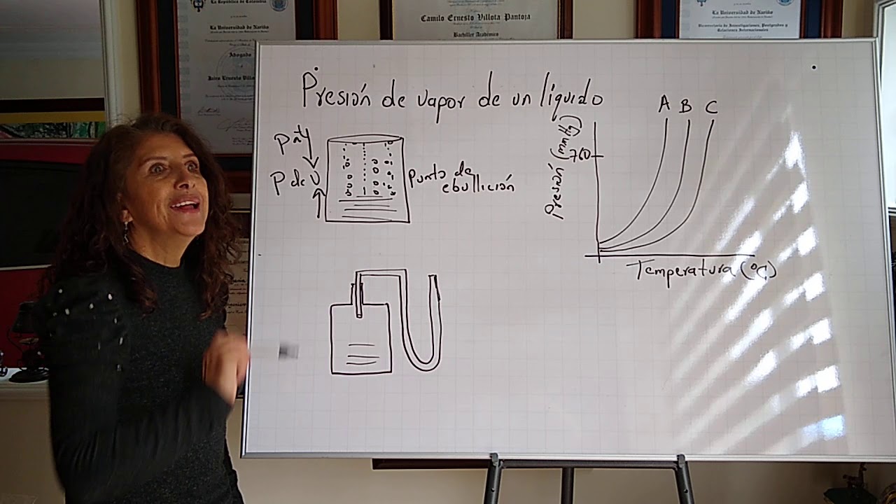 presion de vapor de un liquido