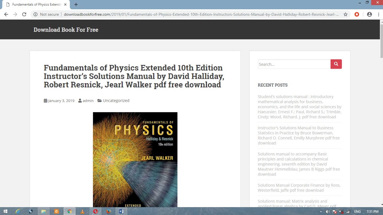 principles of physics 10th edition solutions