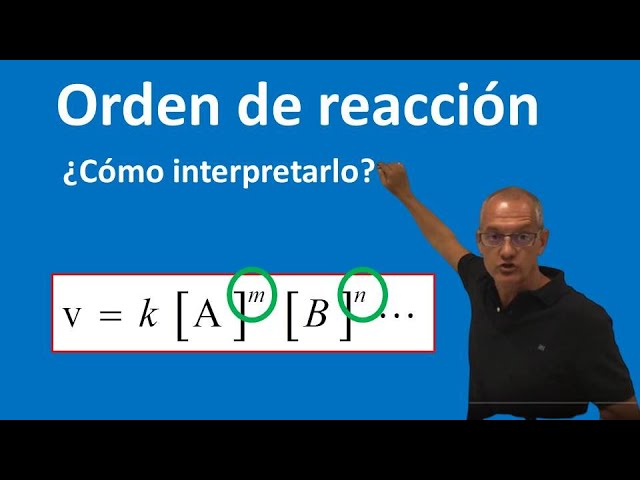 que es el orden de reaccion