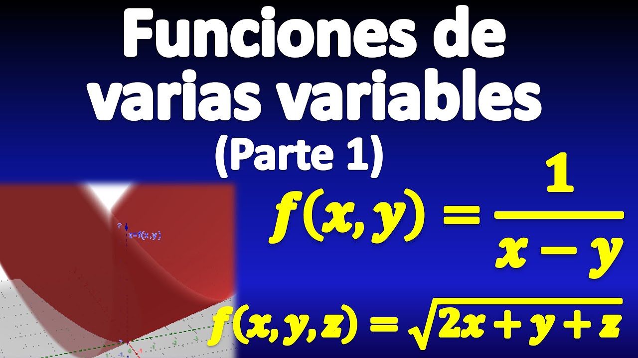 que es una funcion de varias variables