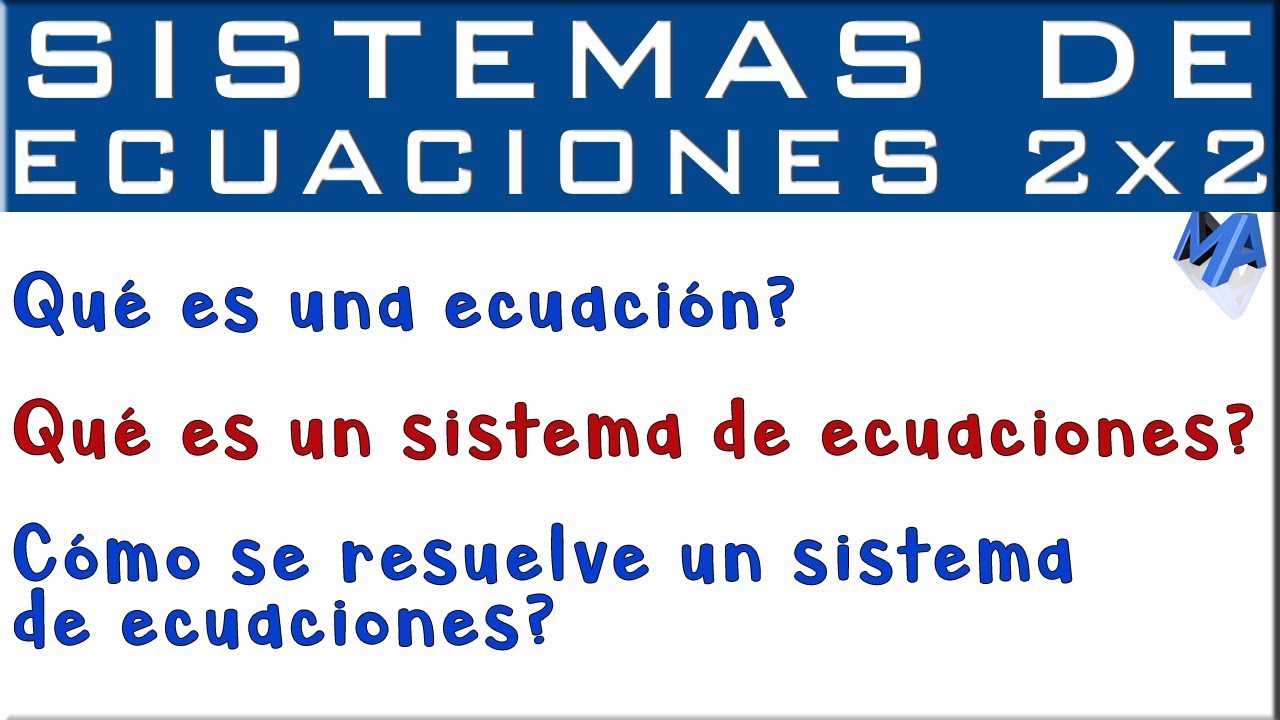 que son los sistema de ecuaciones lineales