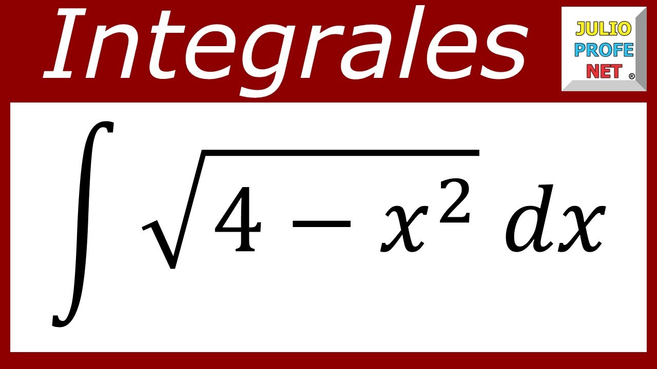 resolucion de integrales por sustitucion trigonometrica