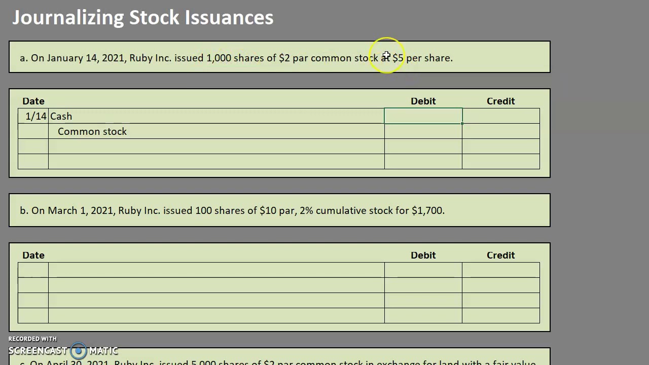 the discount on common stock account reflects