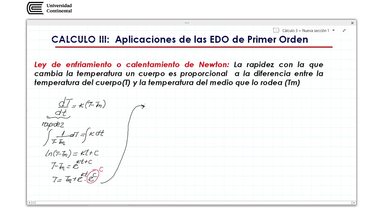 aplicaciones de ecuaciones diferenciales ordinarias de primer orden