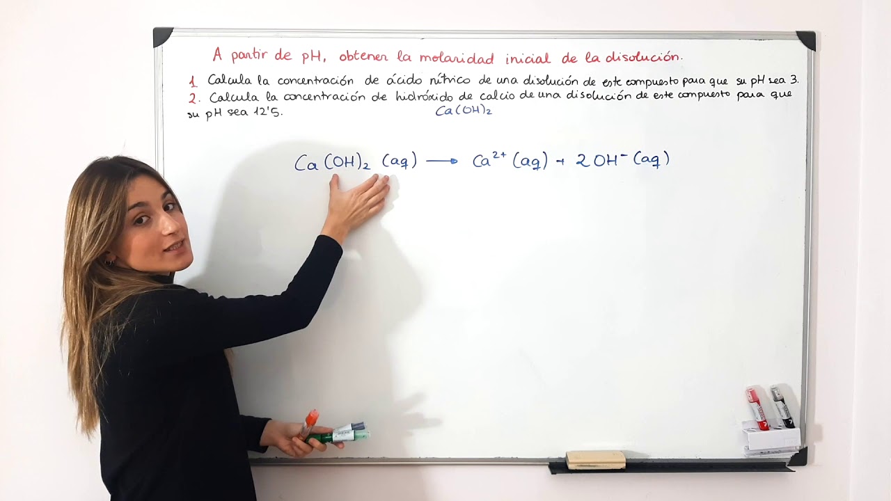 calcular concentracion a partir de ph