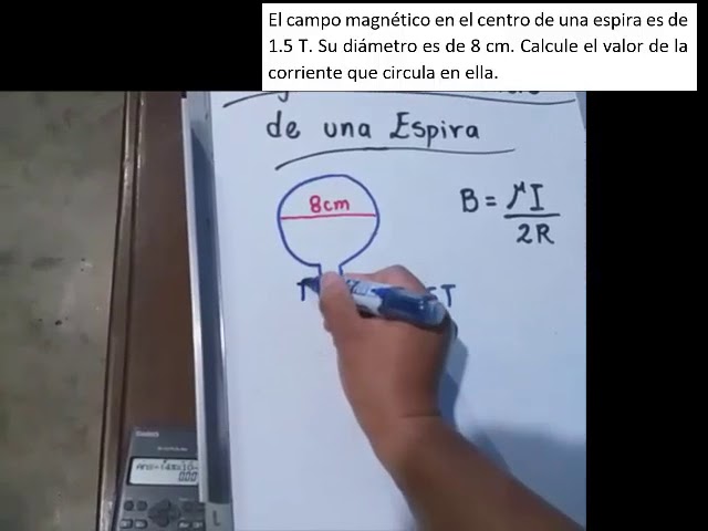 campo magnetico en el centro de una espira