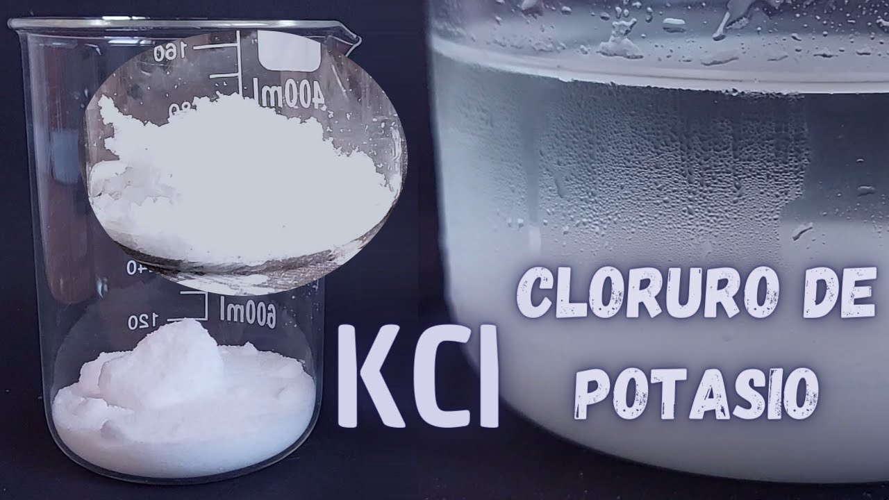 carbonato de potasio mas acido clorhidrico