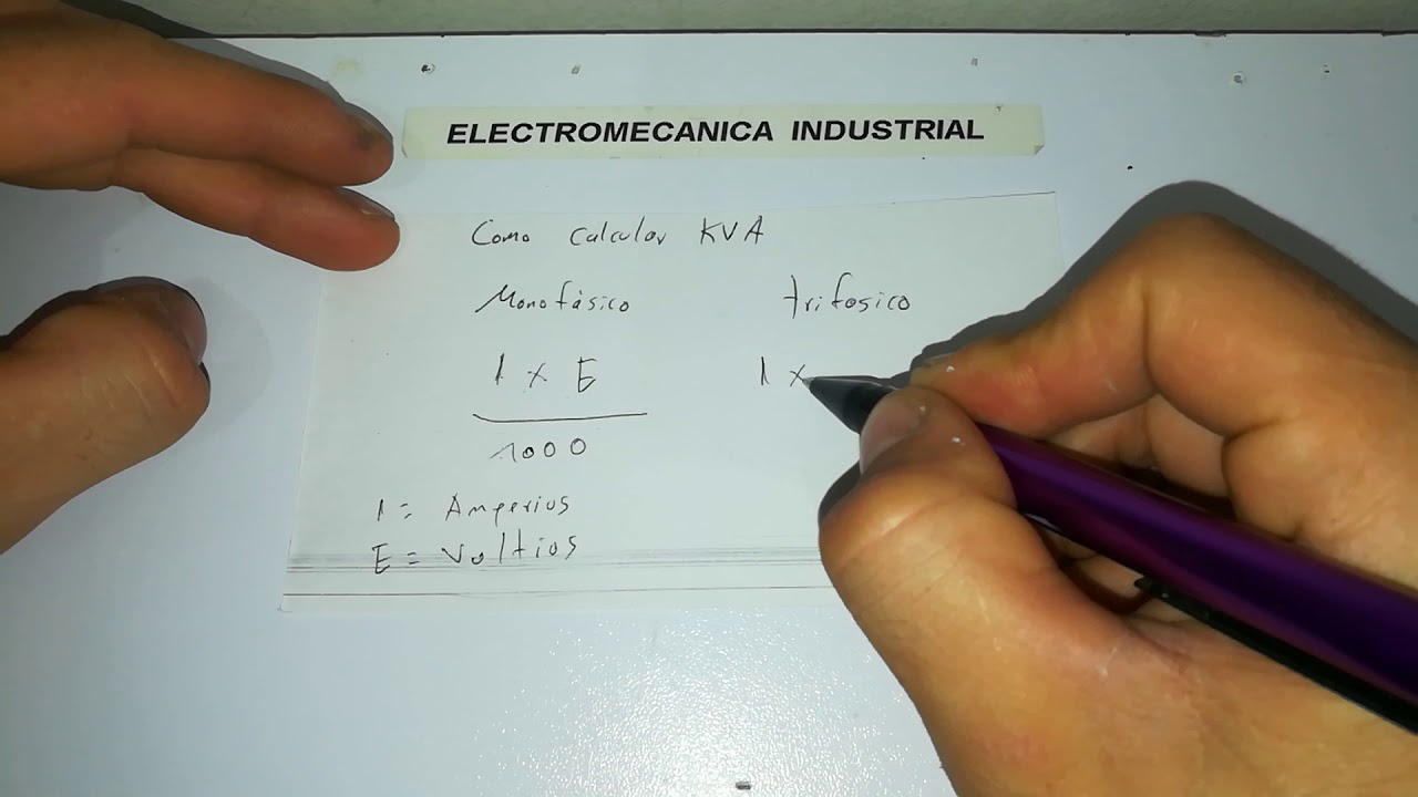 como calcular el amperaje de un generador electrico