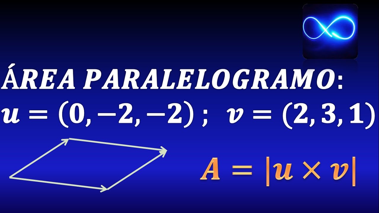 como calcular el area de un paralelogramo con vectores