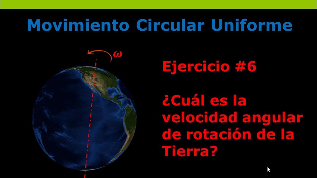 como calcular la velocidad angular de la tierra