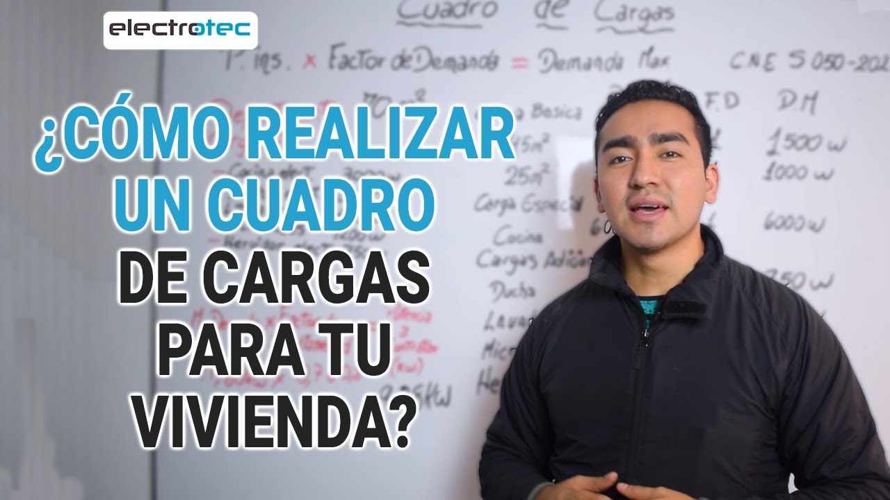 como calcular un centro de carga electrico