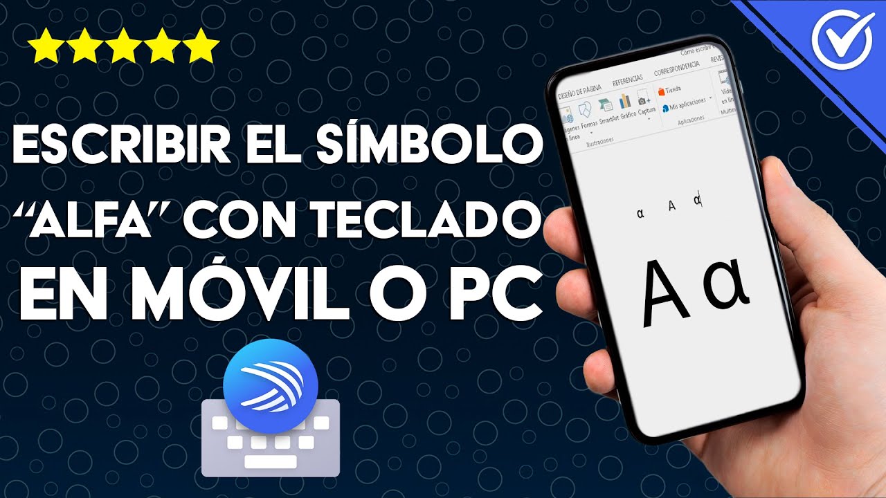 como poner alfa con el teclado