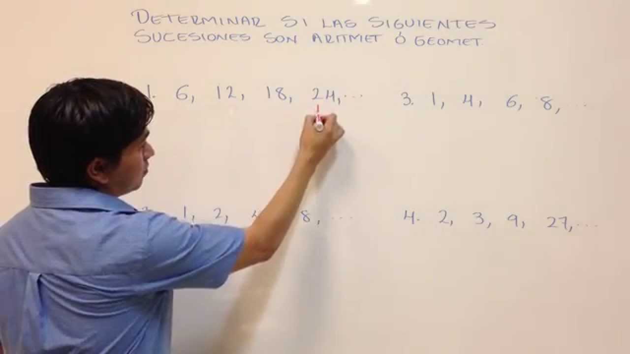 como saber si una sucesion es geometrica