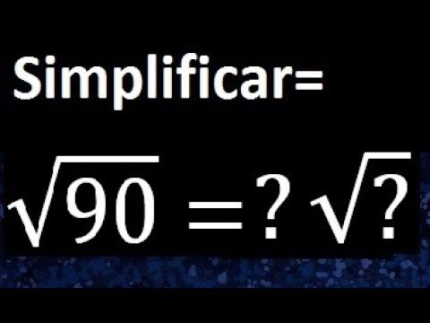 como sacar la raiz cuadrada de 90